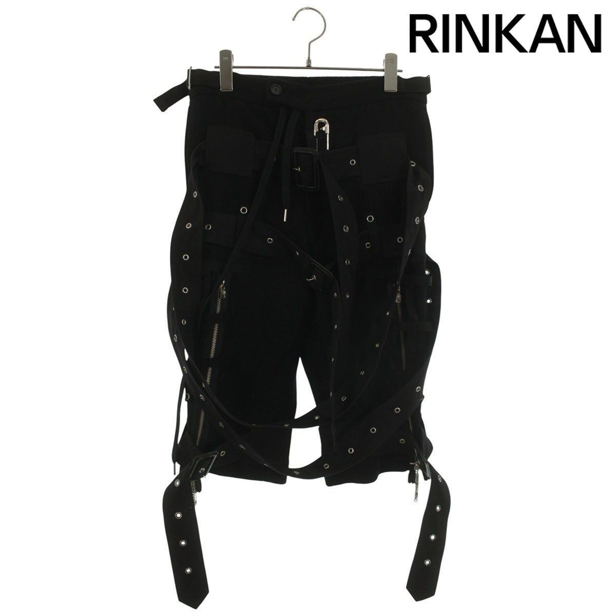 タカヒロミヤシタザソロイスト 21AW sp.0002AW21 ミュージックスタッフストラップハーフパンツ メンズ 46