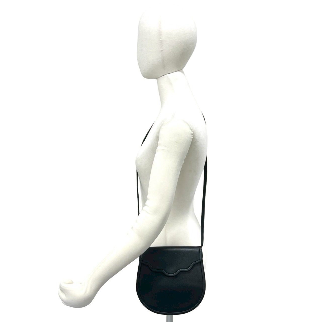 イヴ・サンローラン ヴィンテージ ミニシヨルダーバッグポシェット ブラック 極 美品 YVES SAINT LAURENT イヴ・サンローラン ヴィンテージ