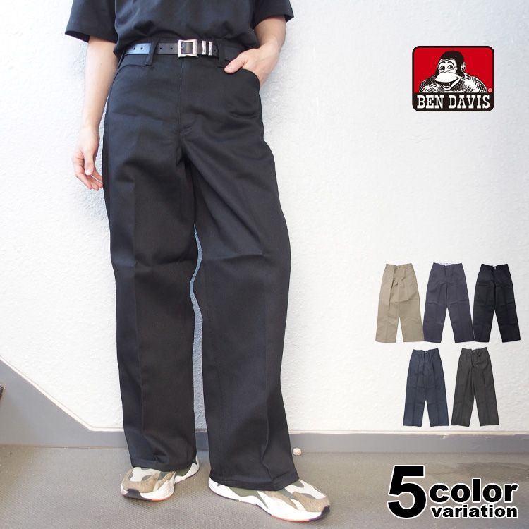 BEN DAVIS ベンデイビス ゴリラカット パンツ メンズ ワークパンツ 極太 ワイド USA規格 GORILLA CUT チノパン L30 レングス30 ストリート アメカジ スケーター 大きいサイズ