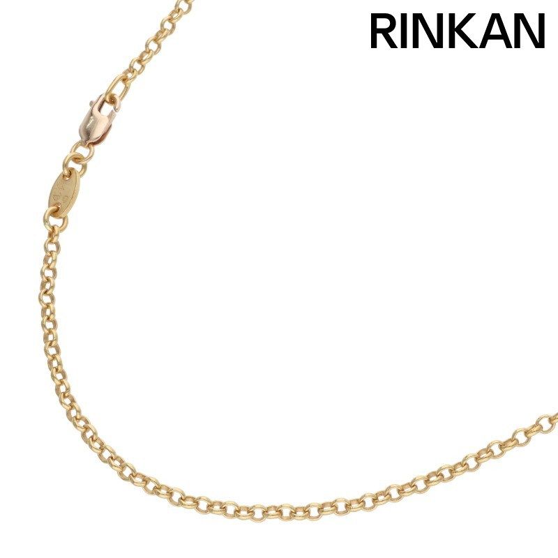 クロムハーツ 22K NECKCHAIN R18/ロールチェーン18inch ゴールドネックレス メンズ 18inch