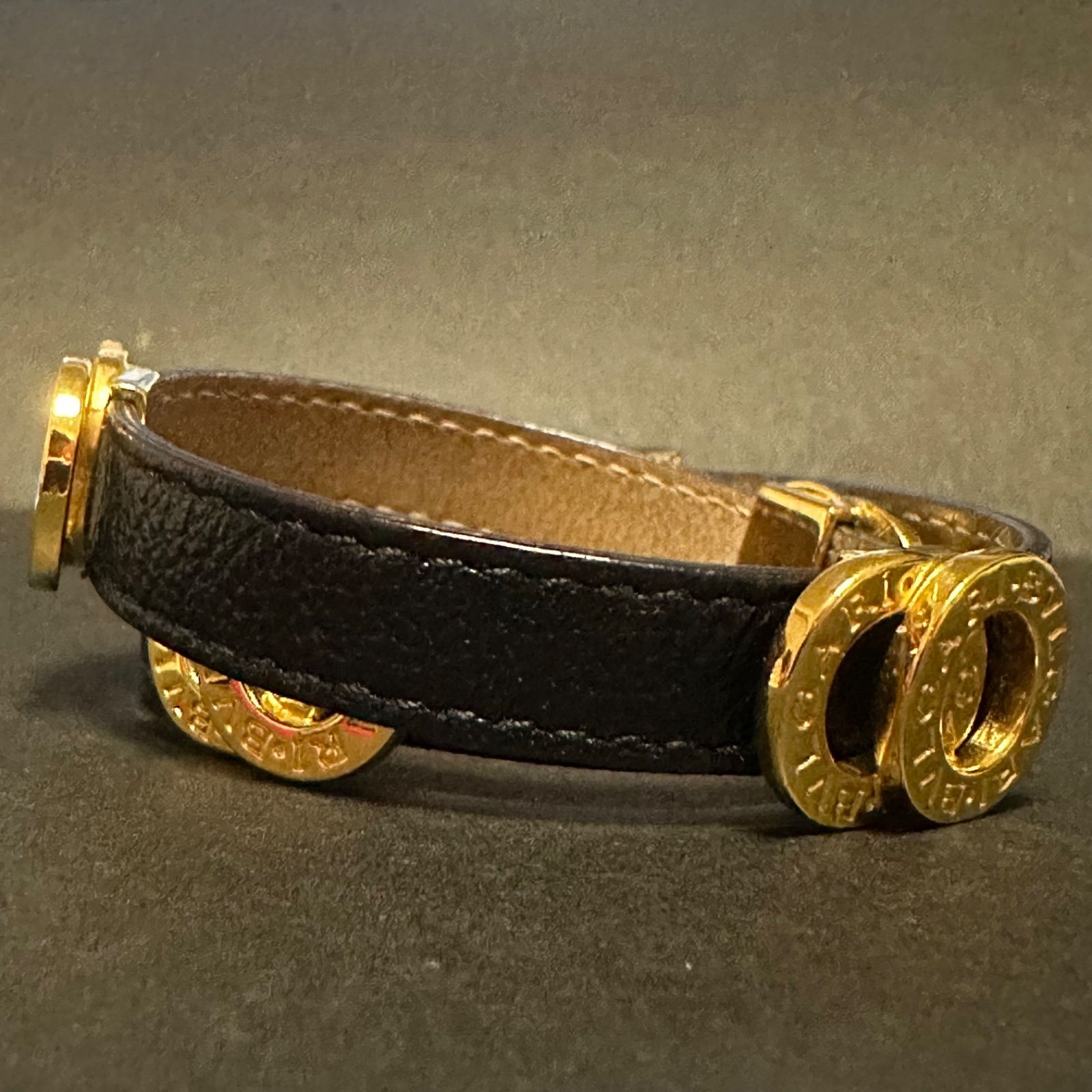 極美品 ブルガリ BVLGARI ブレスレット バングル ダブルコイン 