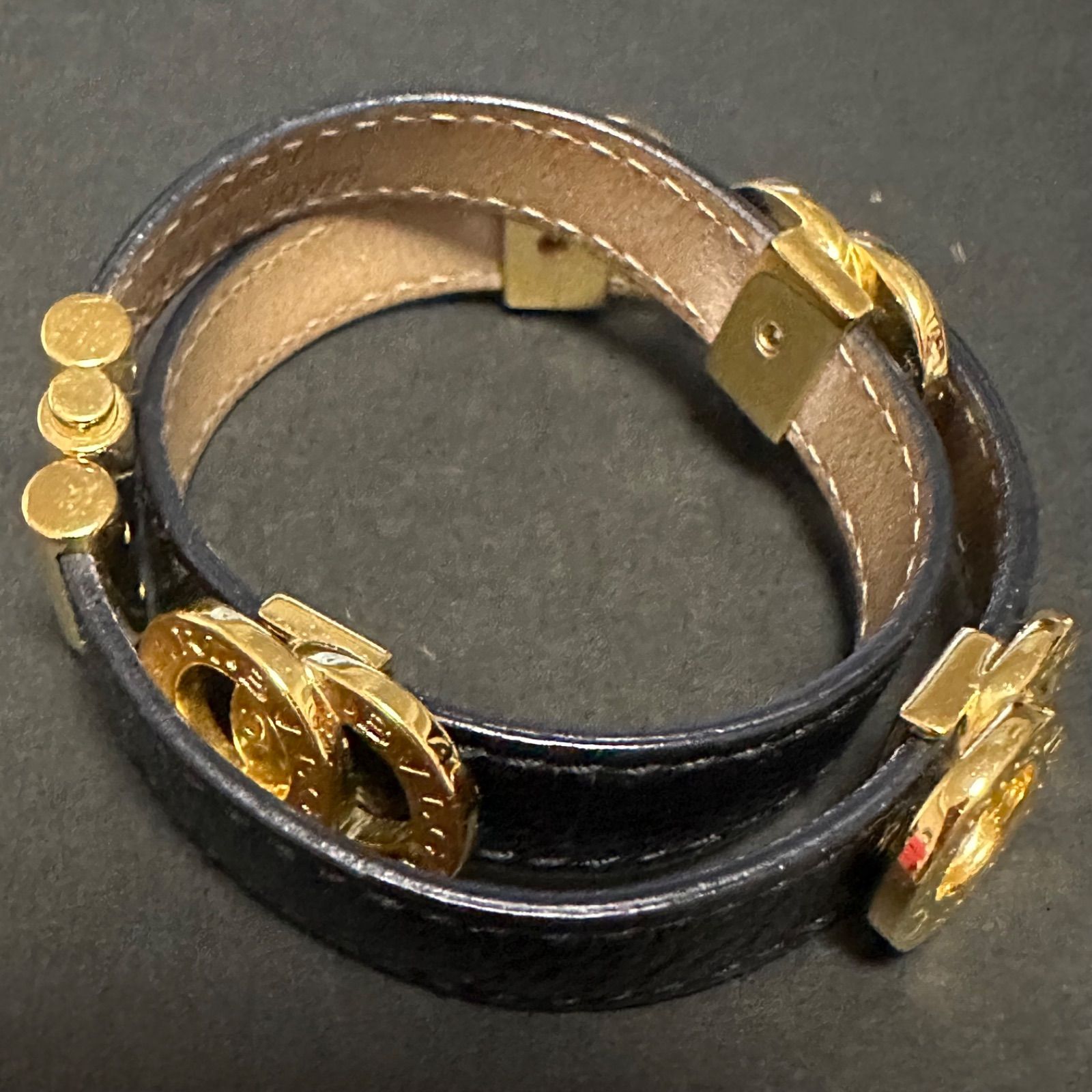 極美品 ブルガリ BVLGARI ブレスレット バングル ダブルコイン