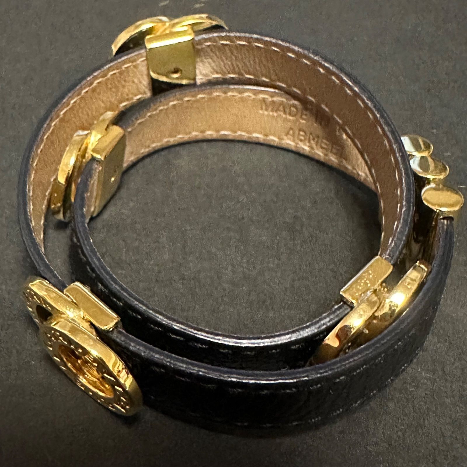 極美品✨　ブルガリ　BVLGARI　バングル　ブレスレット　ブラック　1824 極美品 ブルガリ BVLGARI ブレスレット バングル ダブルコイン