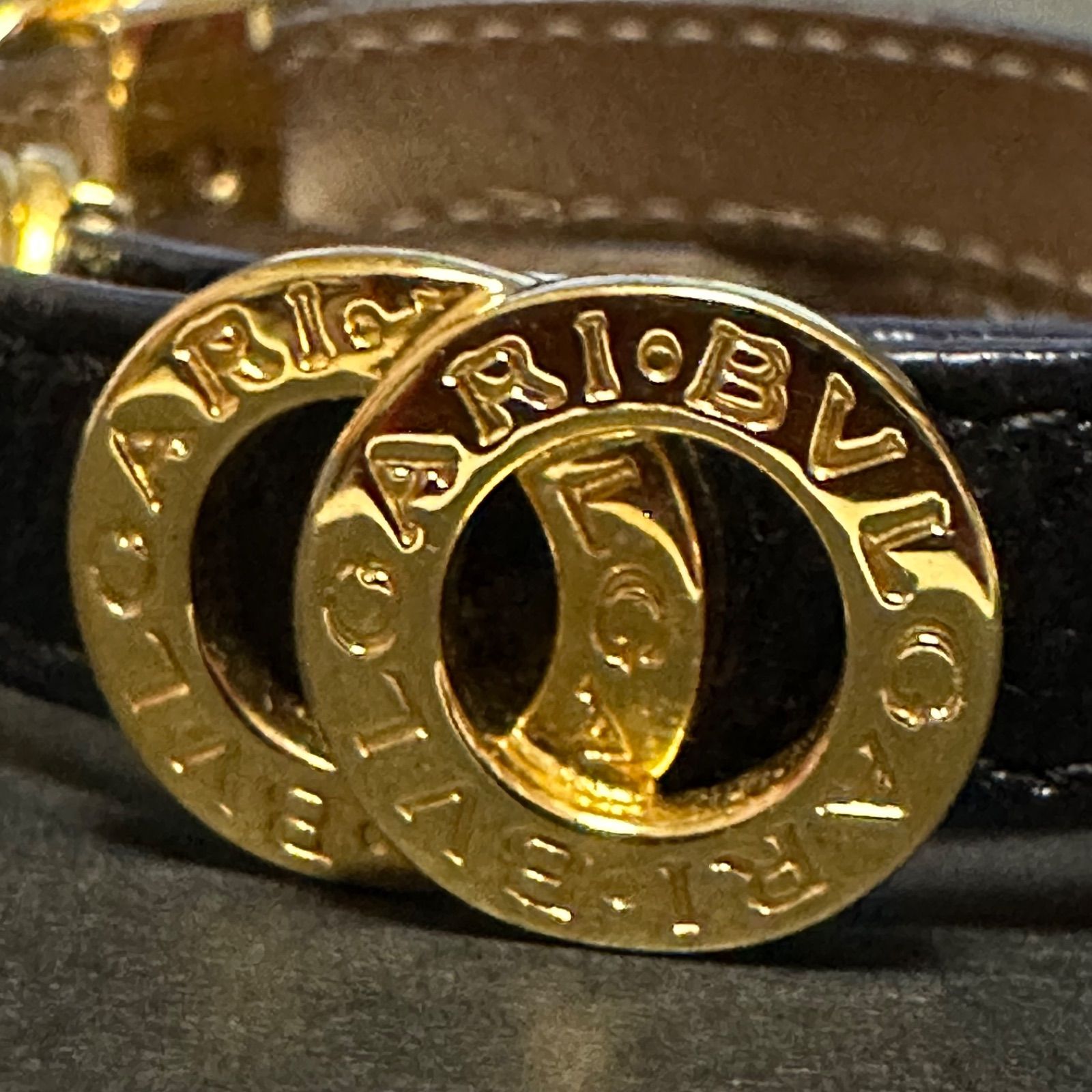 極美品 ブルガリ BVLGARI ブレスレット バングル ダブルコイン
