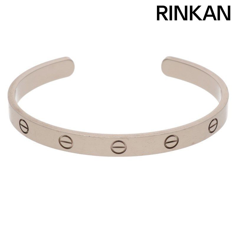 カルティエ LOVE BRACELET/ラブブレス オープン K18WGバングル メンズ 18
