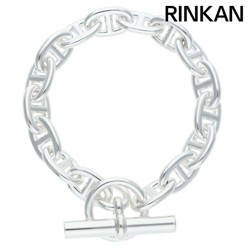 エルメス Chaine d'Ancre GM シェーヌダンクルGMシルバーブレスレット メンズ 13LINK