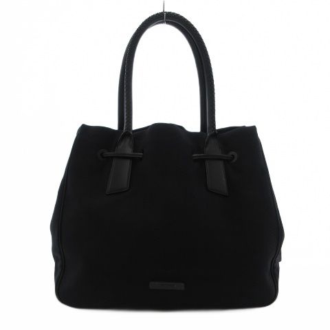 トゥミ TUMI トートバッグ 黒 ブラック 編み込みハンドル ドローストリング /SX ■GY74