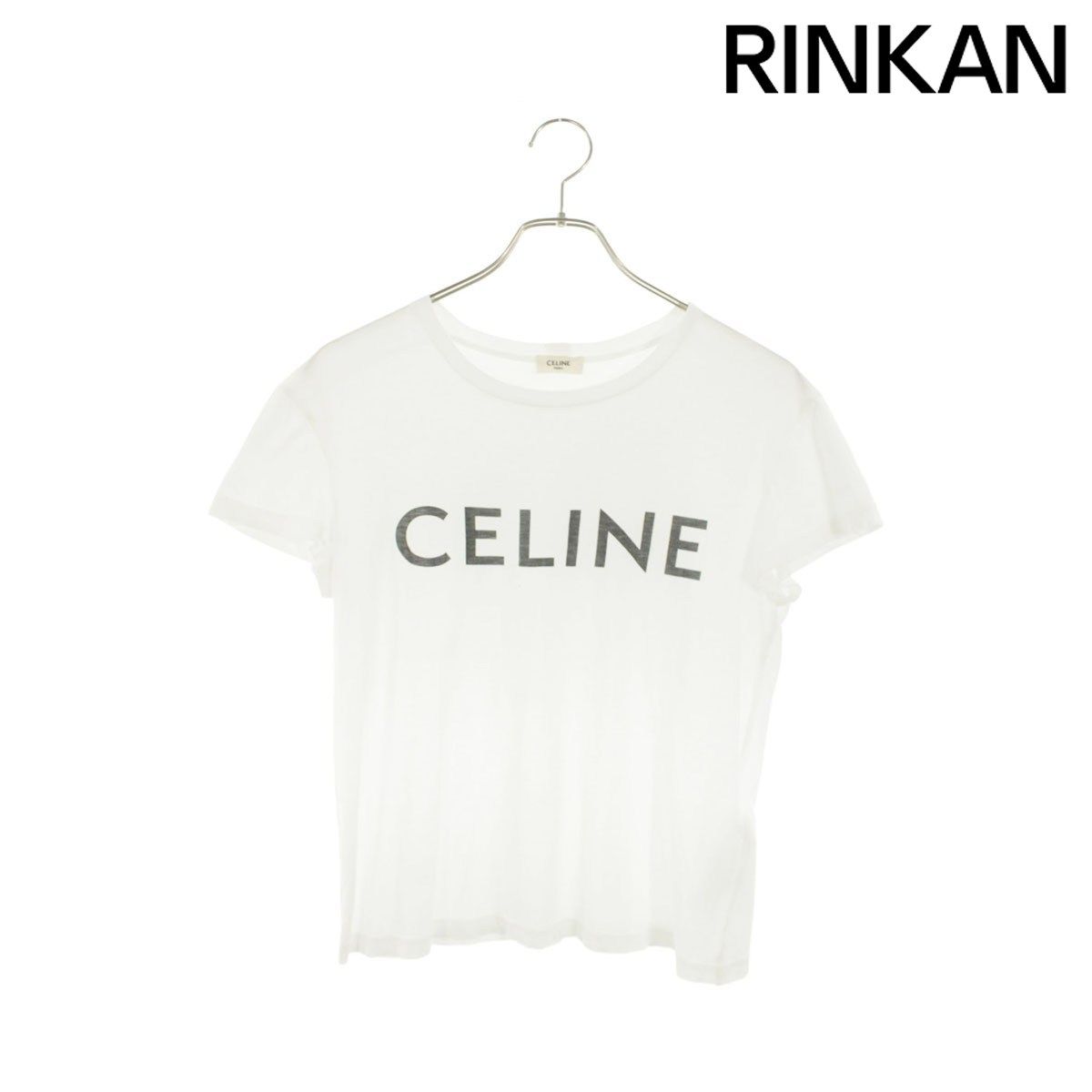 セリーヌ X237370E ロゴプリントTシャツ レディース S 7,486円