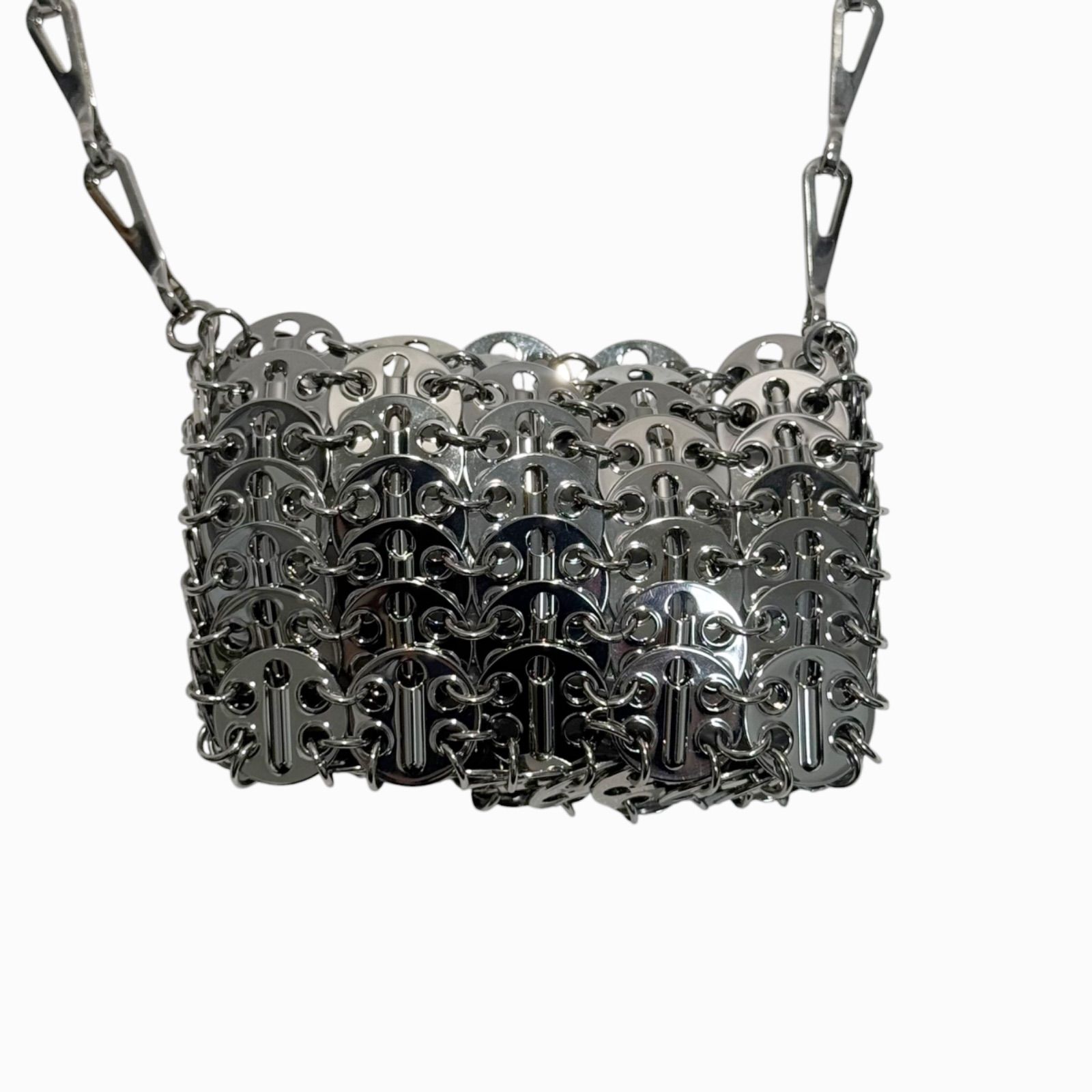paco rabanne パコラバンヌ 1969 マイクロ シルバー チェーンバッグ