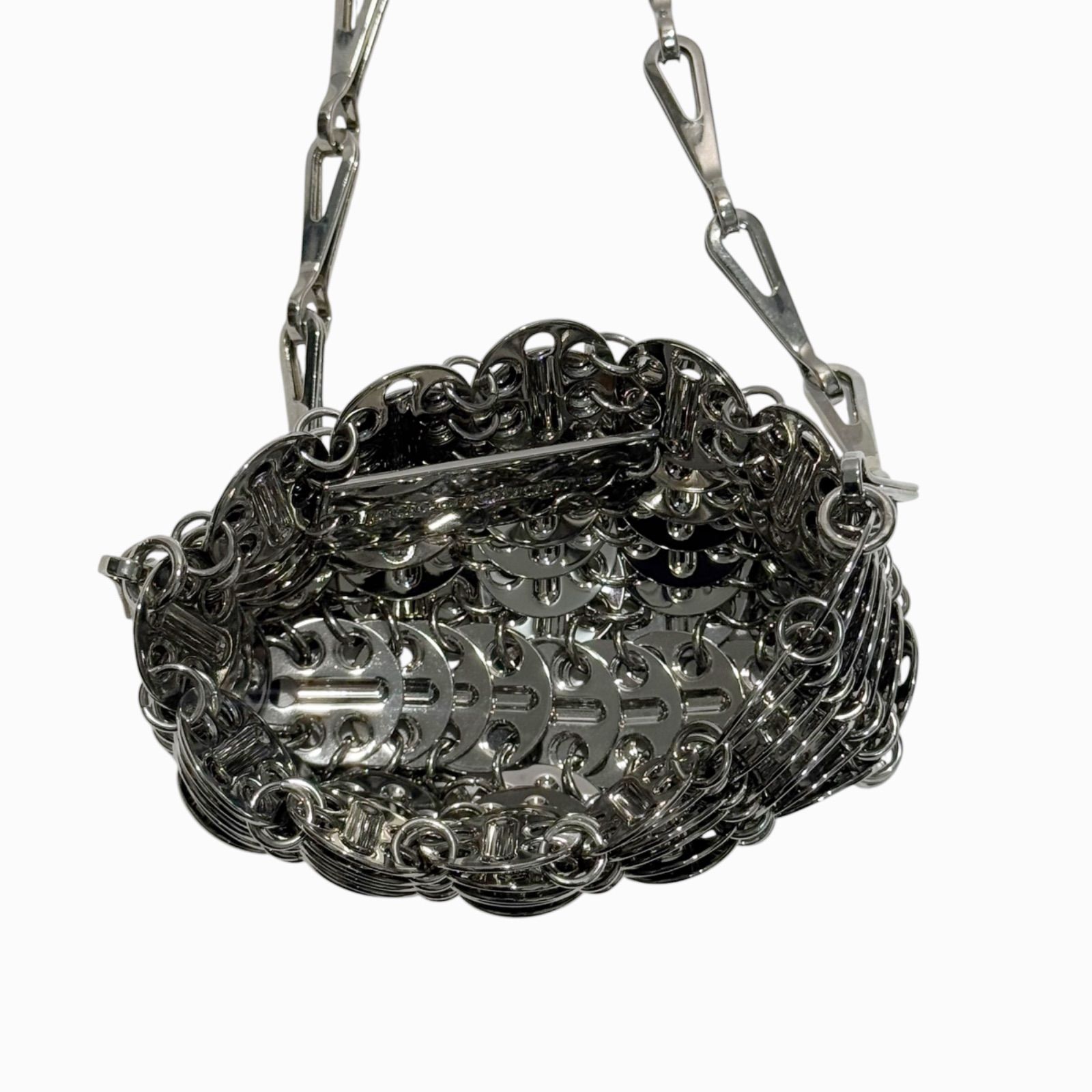 paco rabanne パコラバンヌ 1969 マイクロ シルバー チェーンバッグ