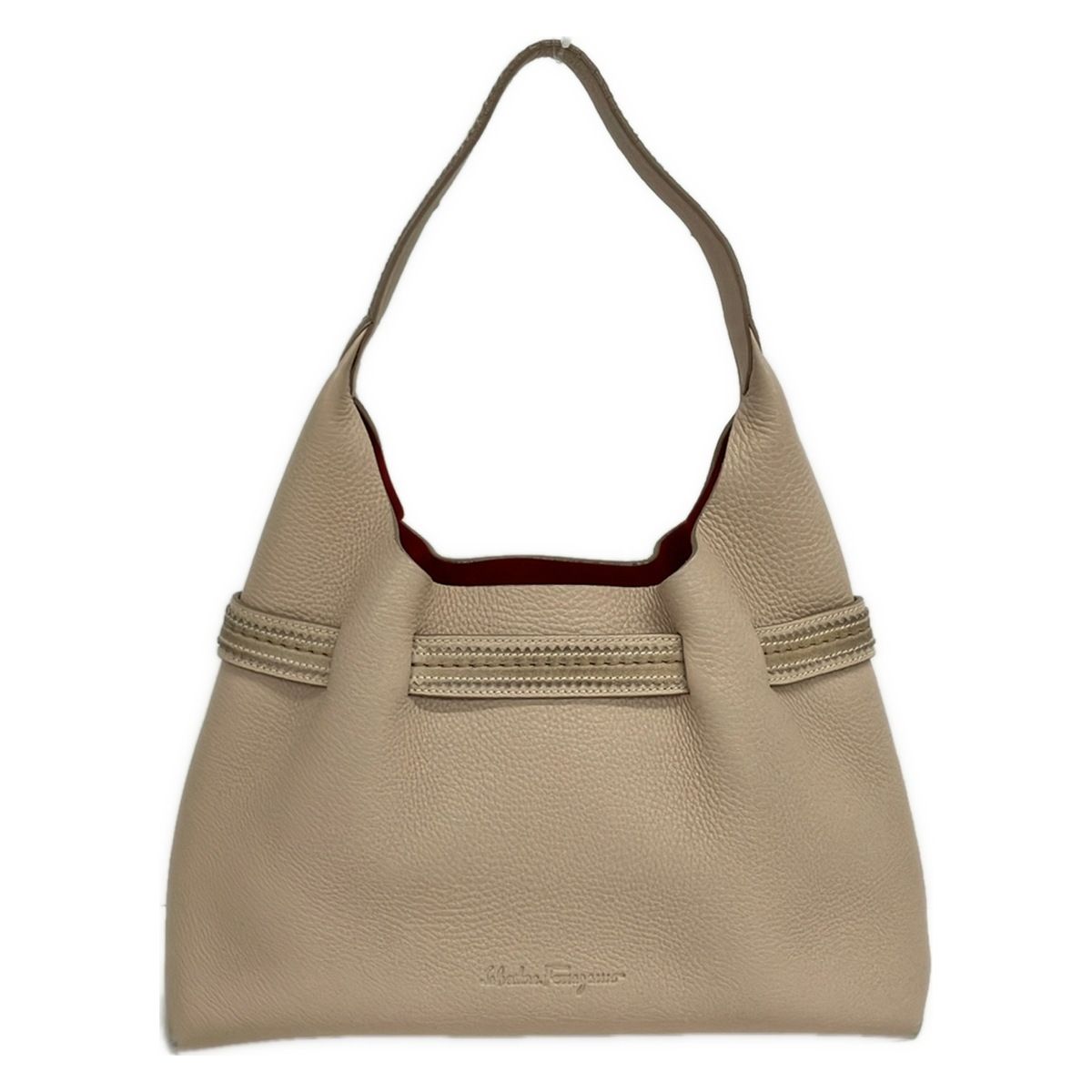 FERRAGAMO/SalvatoreFerragamo(サルバトーレフェラガモ) ショルダーバッグ - AF-21 4919 ベージュ レザー