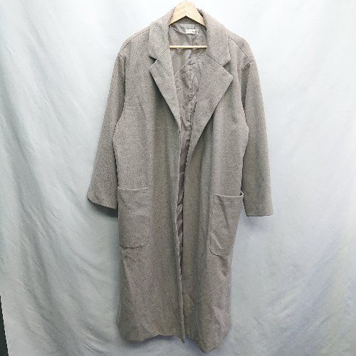 ◇ apres jour mignon アプレジュールミニョン 長袖 コート サイズF グレー系 レディース E 【1406180103569】