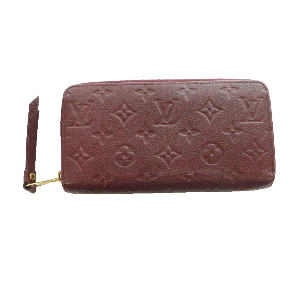 ルイヴィトン LOUIS VUITTON モノグラム アンプラントジッピー ウォレット 長財布 ラウンドファスナー レザー ボルドー M60549 /SS ■OS ■OH ■GY35