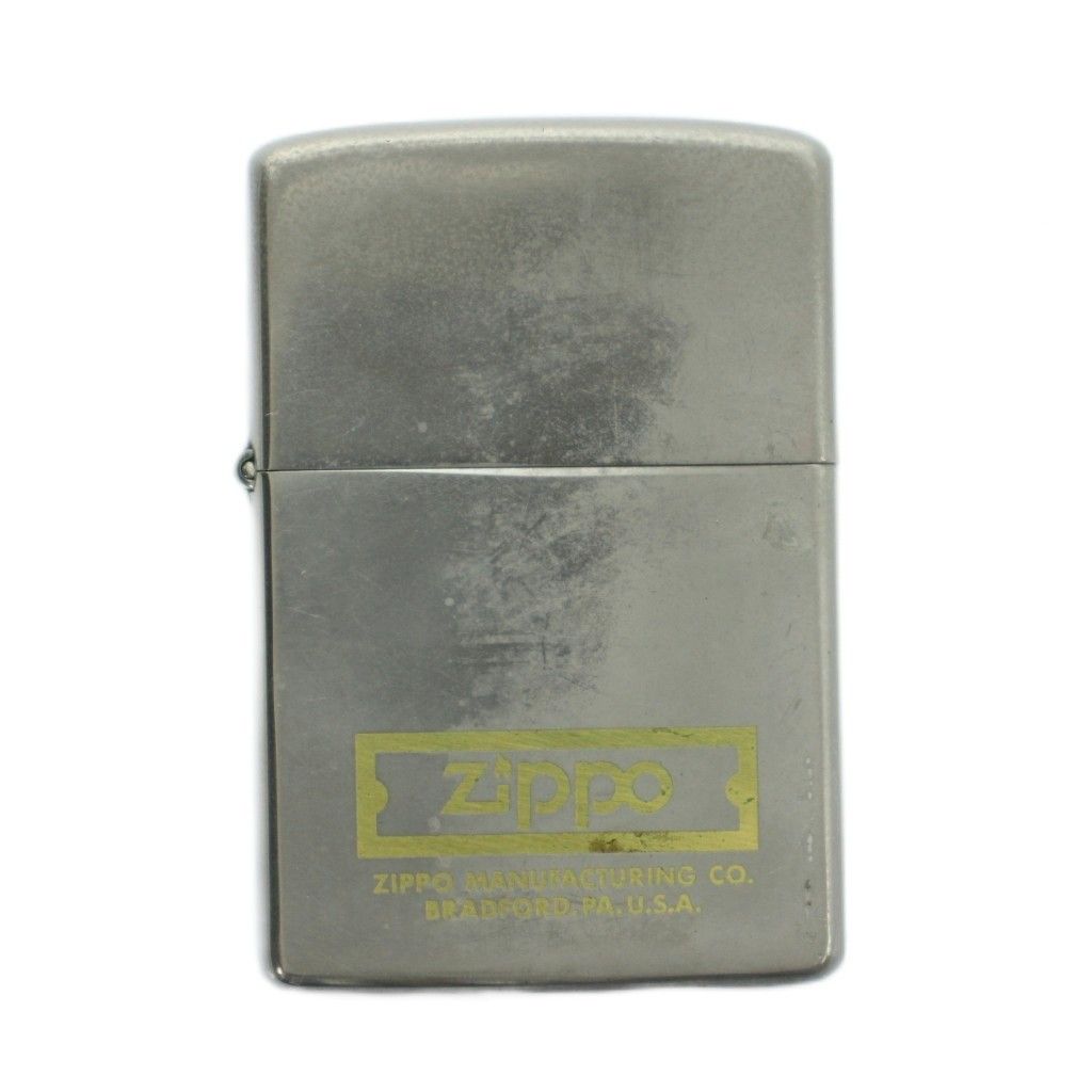 ジッポー ZIPPO 84年製 オイルライター 喫煙グッズ 喫煙具 タバコ ロゴ シルバーカラー 火花確認済み /BB ■GY18