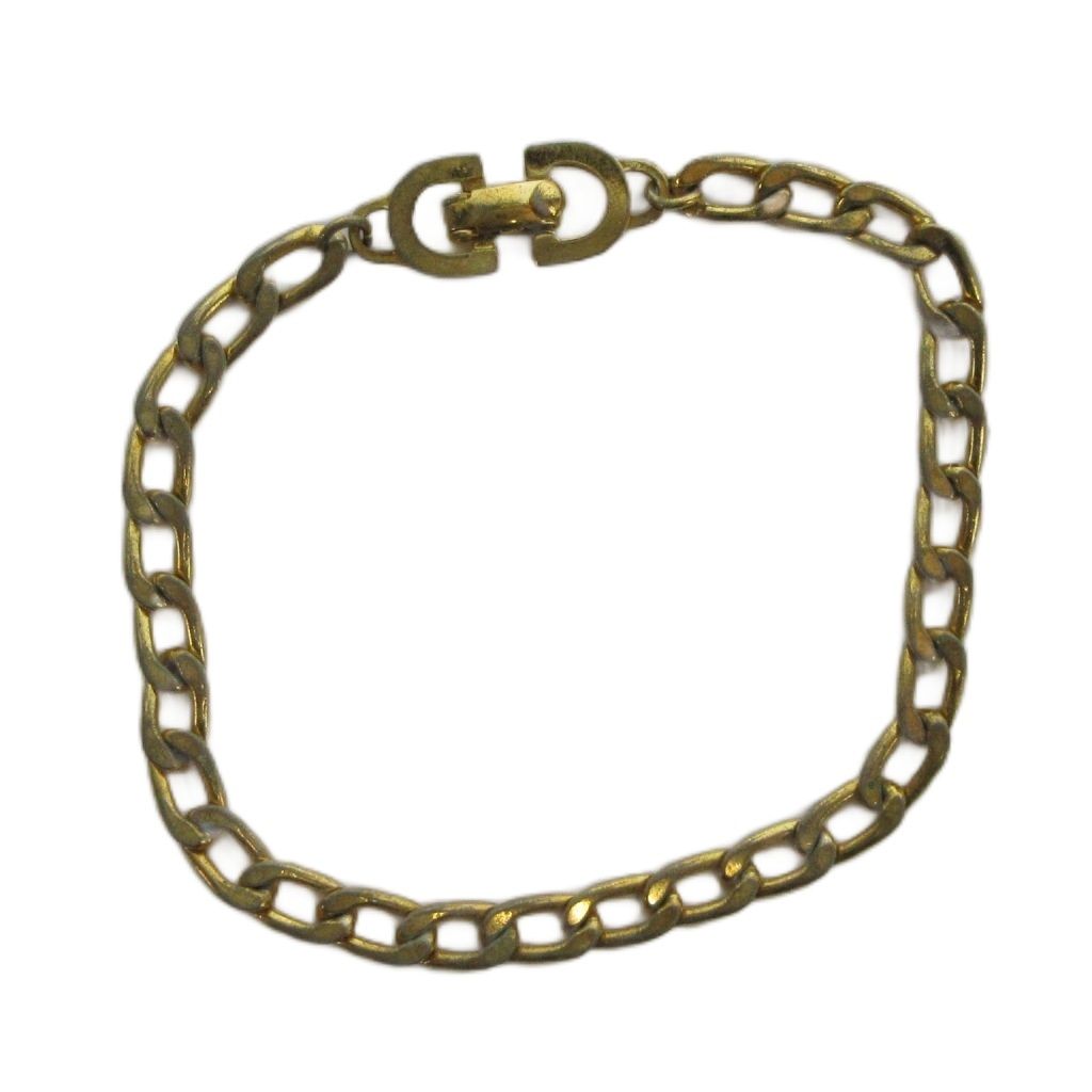 クリスチャンディオール Christian Dior ブレスレット アクセサリー ロゴ ゴールド色 ■GY18 /MQ ■OH