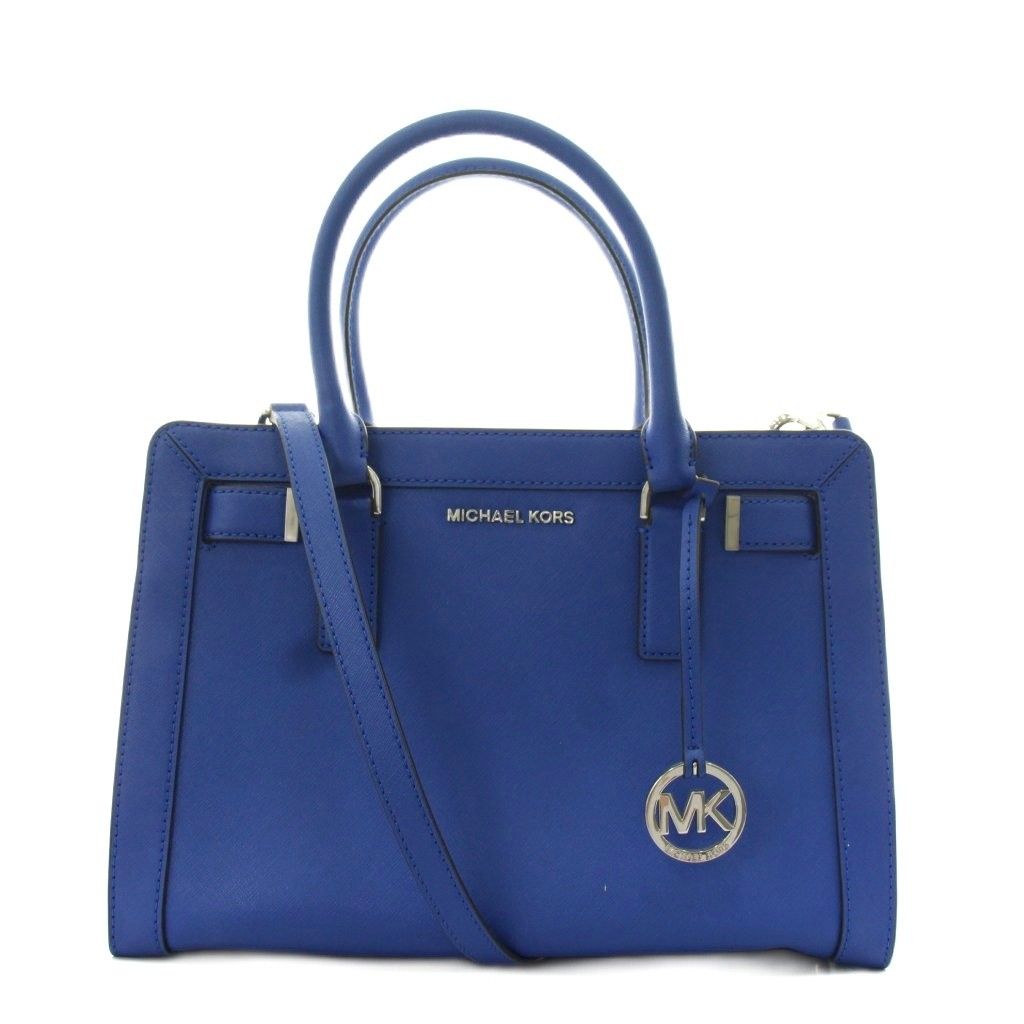 バッグ マイケルコース ハンドバッグ ショルダーバッグ 2way レザー 青 