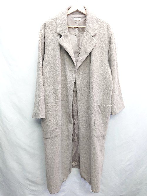■ apres jour mignon アプレジュールミニョン 長袖 コート サイズF グレー系 レディース E 【1406180104542】