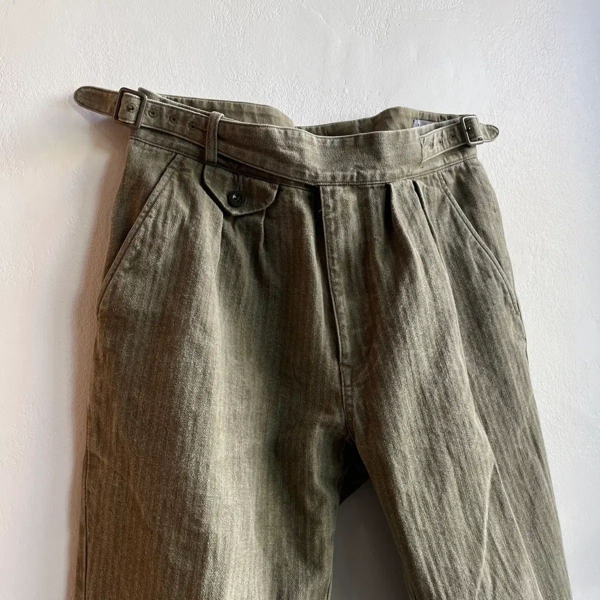 ケネスフィールド ヘリンボーンツイル グルカ パンツ ( M )