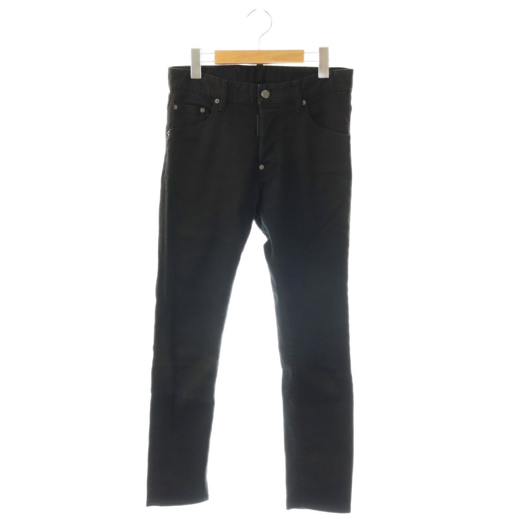 ディースクエアード DSQUARED2 S74LB1282 デニムパンツ ジーンズ BLACK BULL スリムスキニー ボタンフライ 42 ブラック /ES ■GY18