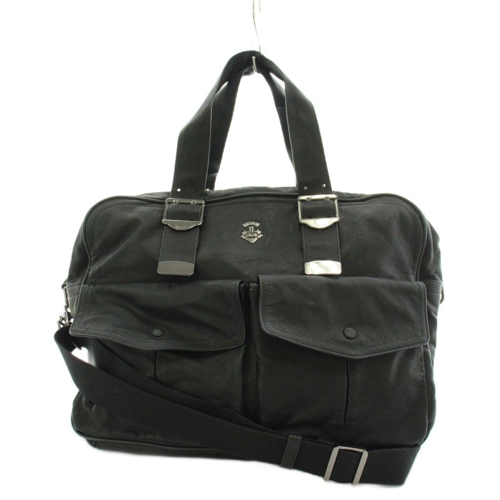バリー BALLY ブリーフケース ビジネスバッグ ハンドバッグ ショルダーバッグ 2way レザー 黒 ブラック /AN43 ■GY42