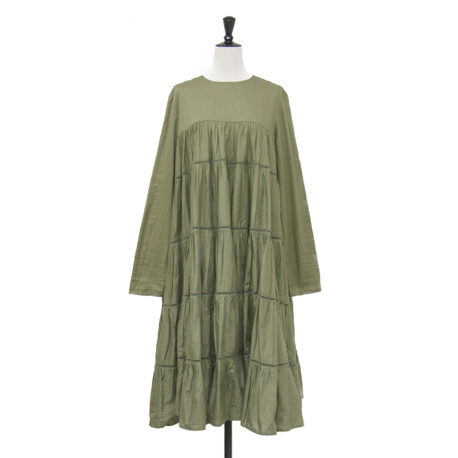 Merlette マーレット ワンピース カーキ XS | 23秋冬 エッサオーイラ