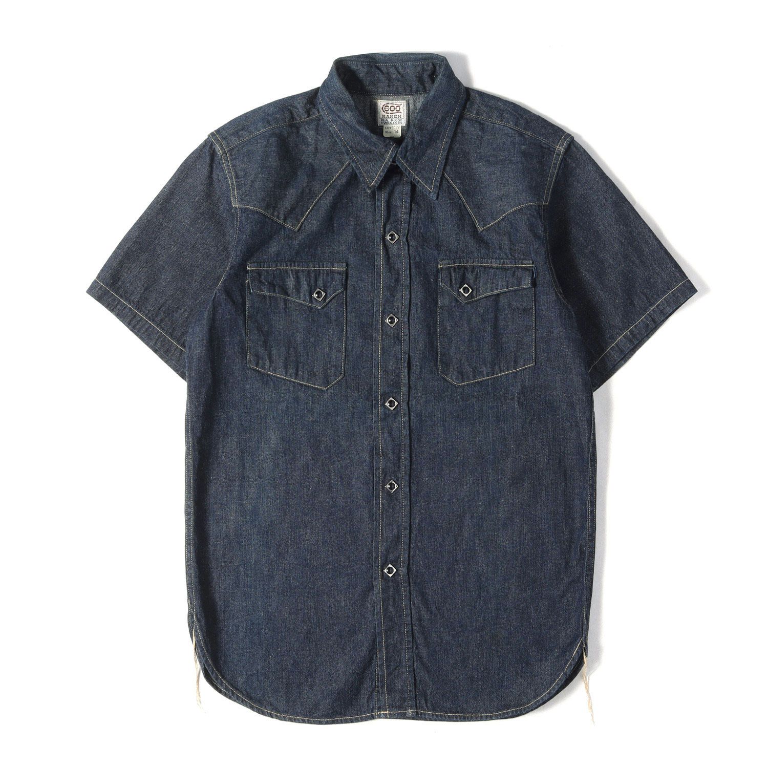 THE REAL McCOYS リアルマッコイズ シャツ インディゴ サイズ:14(S