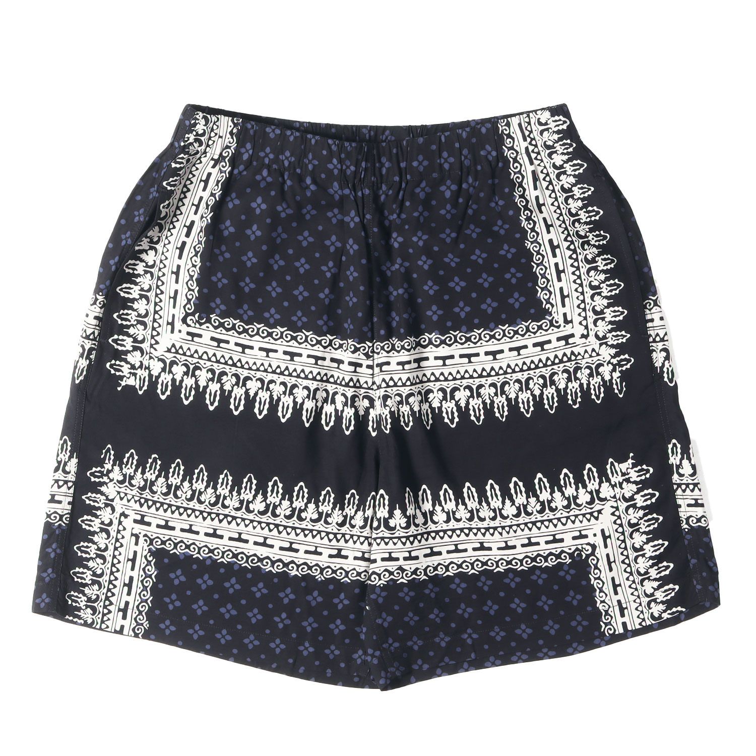 【美品】COOTIE クーティー パンツ ブラック 黒 サイズ:M | 22SS バンダナ柄 レーヨン イージーショーツ(Rayon Easy Shorts) | ボトムス ショートパンツ【メンズ】【中古】