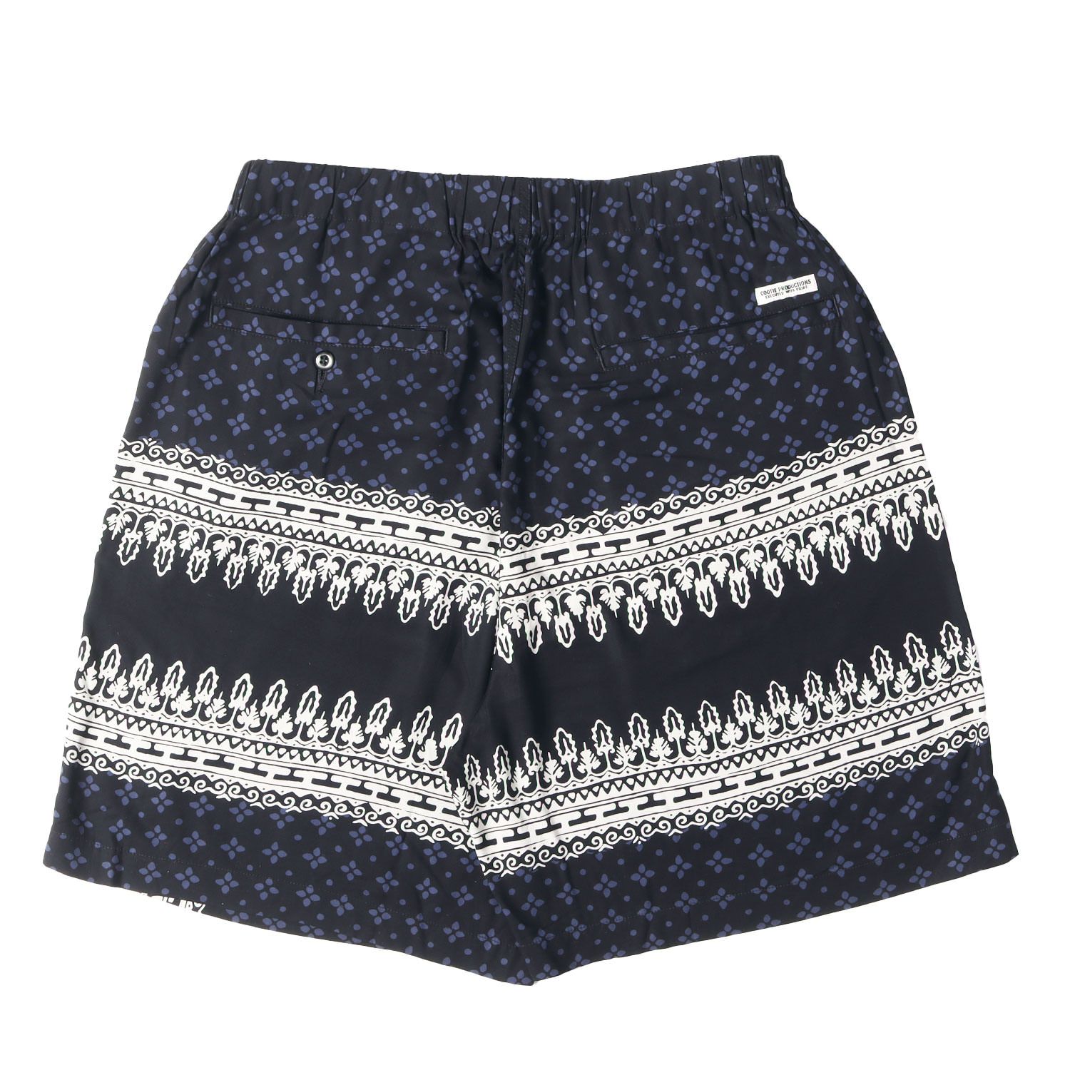 【美品】COOTIE クーティー パンツ ブラック 黒 サイズ:M | 22SS バンダナ柄 レーヨン イージーショーツ(Rayon Easy Shorts) | ボトムス ショートパンツ【メンズ】【中古】 美品】COOTIE クーティー パンツ ブラック 黒 サイズ:M | 22SS