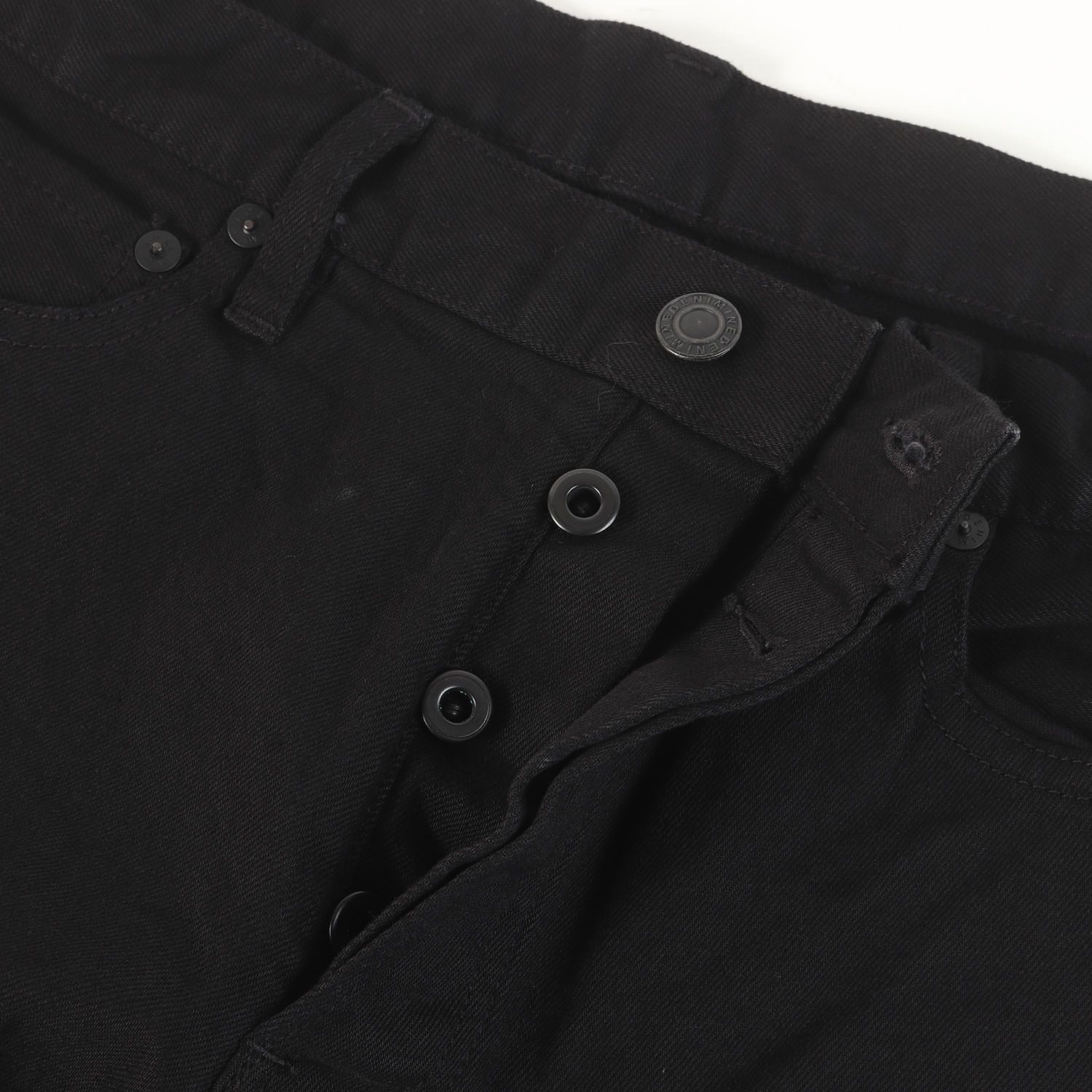 新品】MINEDENIM マインデニム パンツ ブラック 黒 サイズ:35 