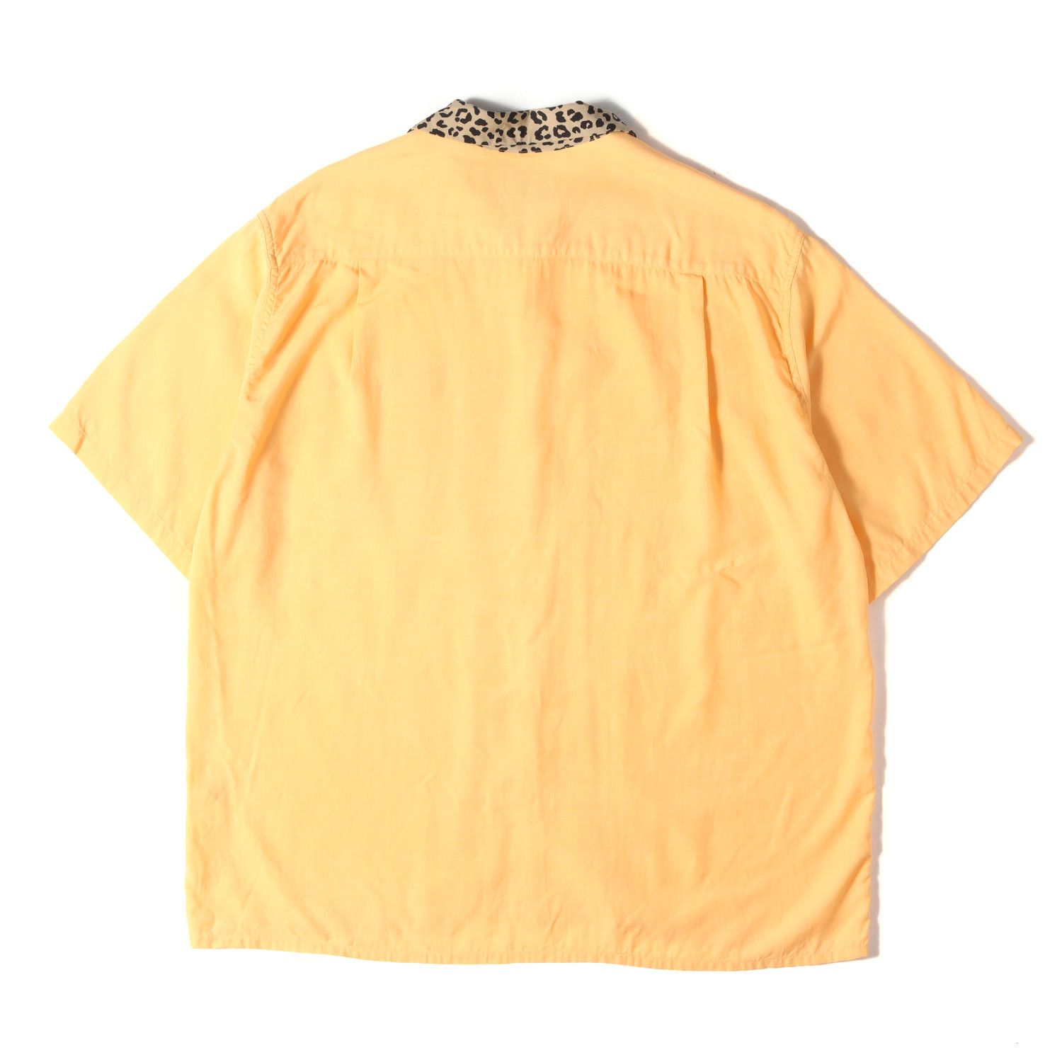 【美品】WACKO MARIA ワコマリア シャツ イエロー サイズ:XL | 22SS レオパード 2トーン オープンカラー 半袖シャツ(TWO-TONE 50S SHIRT) | トップス カジュアルシャツ 半袖【メンズ】【中古】 美品】WACKO MARIA ワコマリア シャツ イエロー サイズ:XL | 22SS
