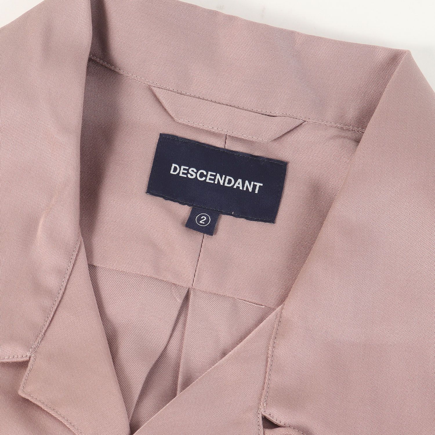 新品】DESCENDANT ディセンダント シャツ ピンク サイズ:2 | 21SS ワン