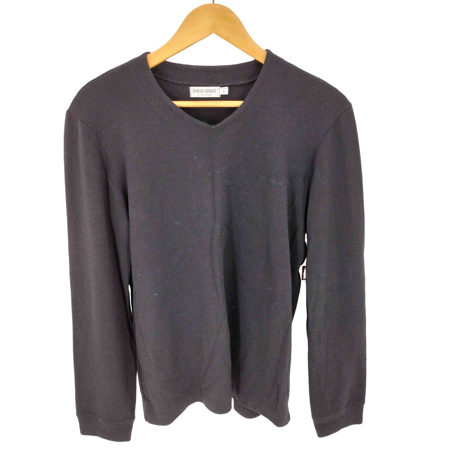 イタリア製 80s GIORGIO ARMANI ニット セーター / ウール ブルー