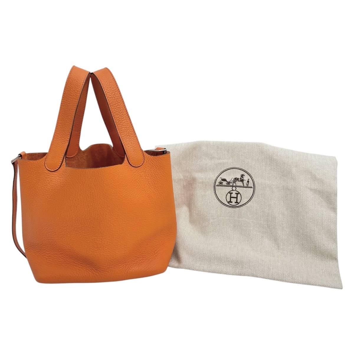 HERMES エルメス ピコタンPM ハンドバッグ トリヨンクレマンス 