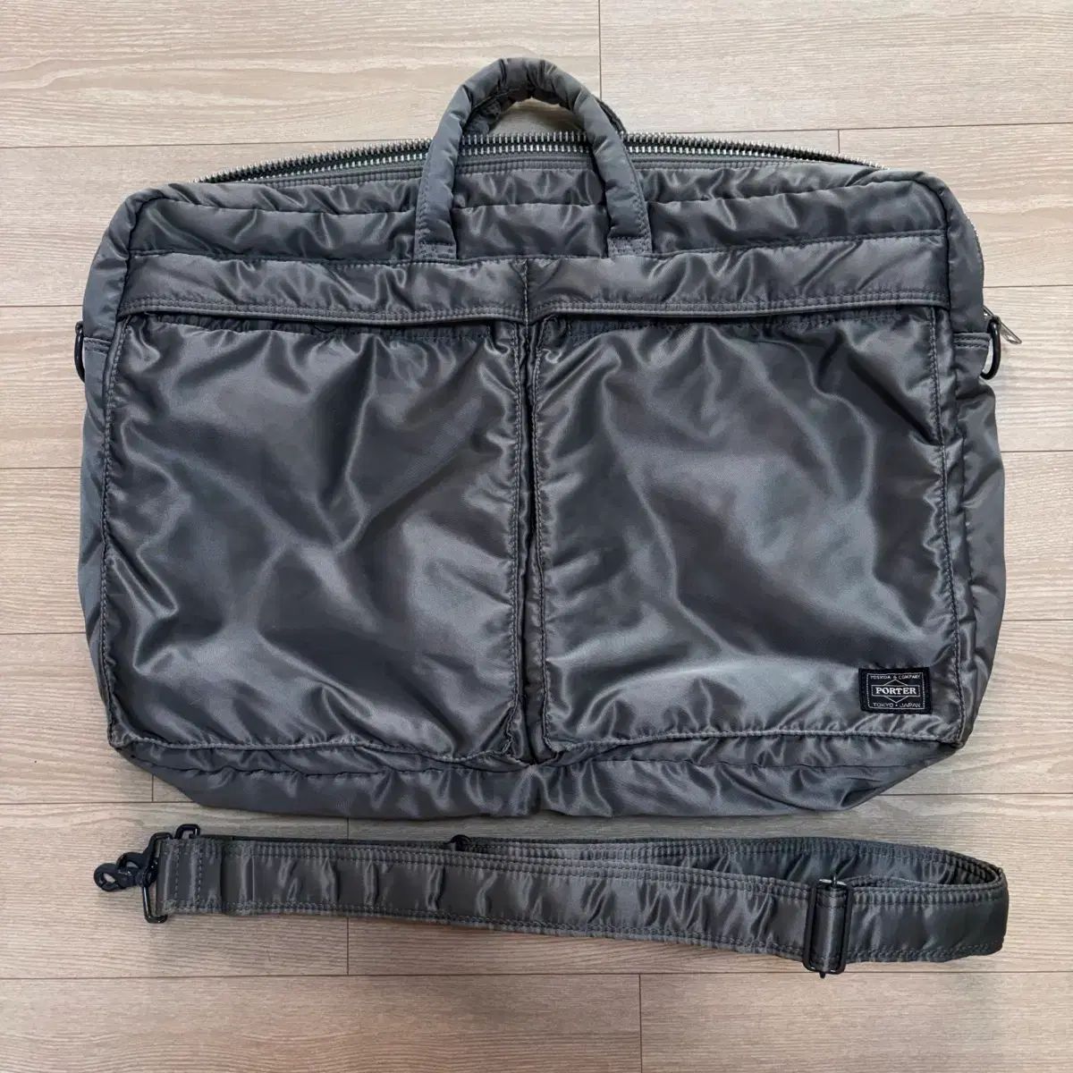 ポーター porter 2way ブリーフケース パソコンケース シルバーグレー