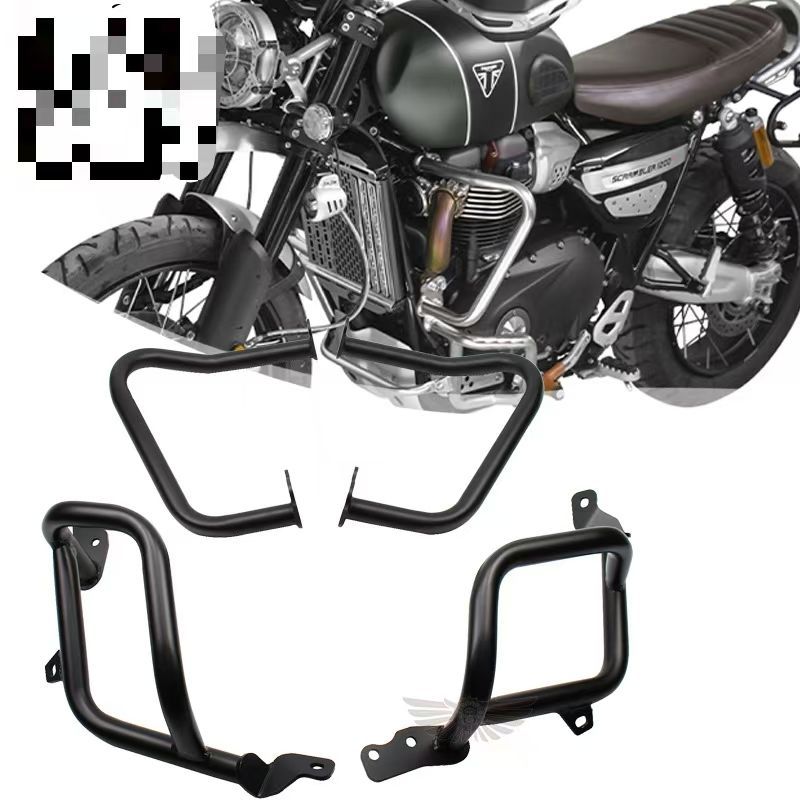 トライアンフ スクランブラー1200 XC/XE 対応 アッパー&ロワー エンジンガード(クラッシュバー) 新型対応 カスタムパーツ