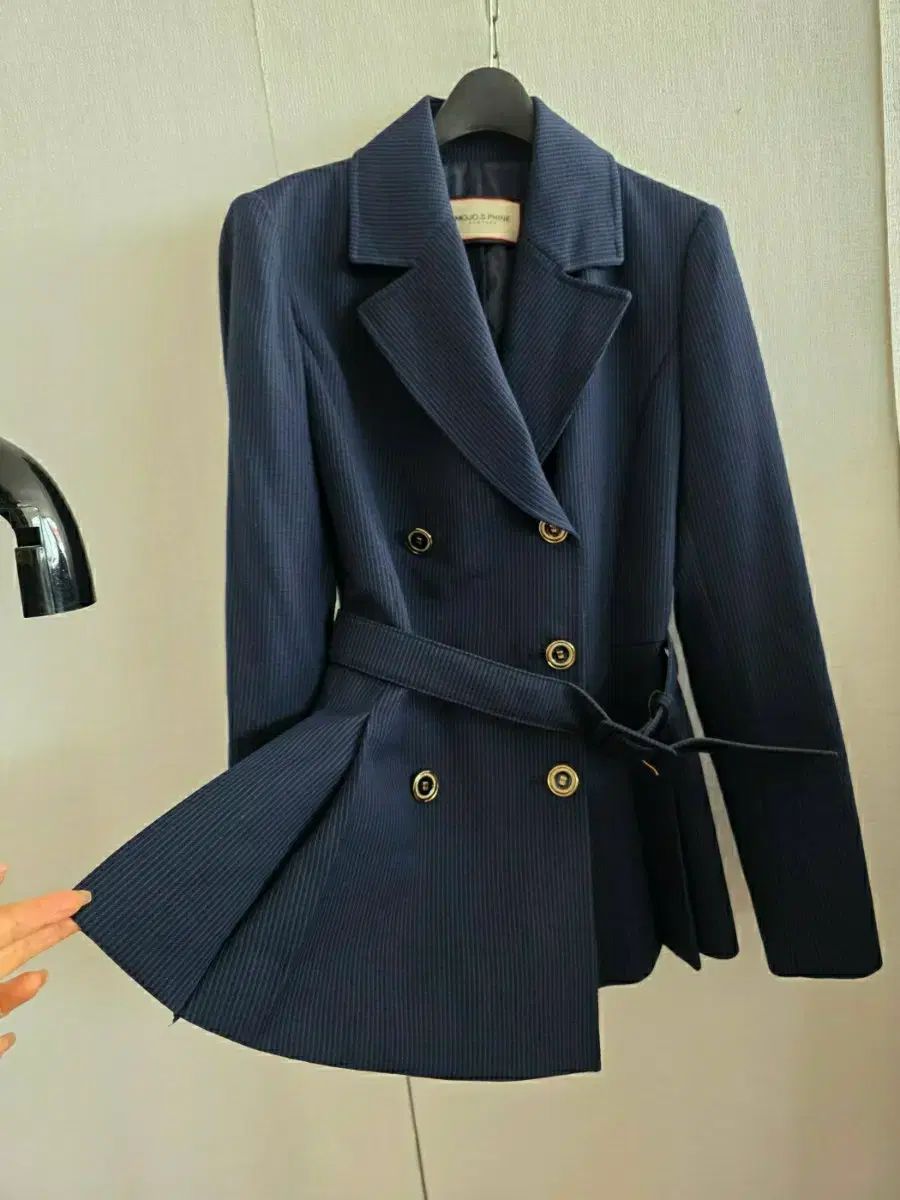 MOJO S PHINE ネイビー ベルト付き ジャケット 5万円