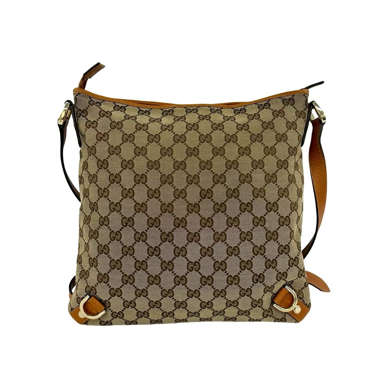 極 美品 GUCCI グッチ GG ロゴ 金具 キャンバス レザー 本革 セミ ワン