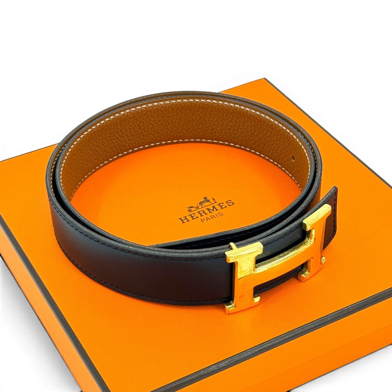 HERMES Hベルト コンスタンス リバーシブル レザー