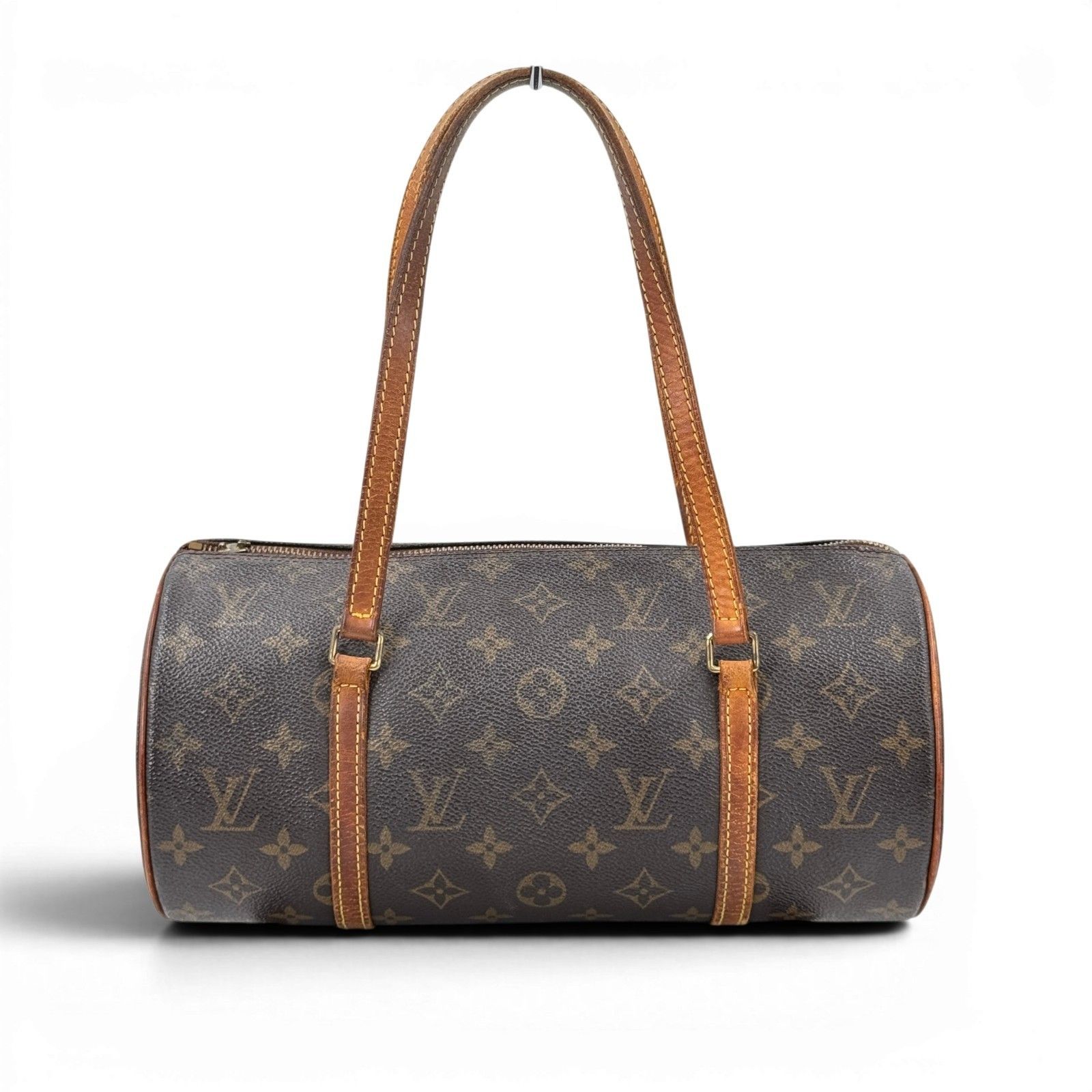 LOUIS VUITTON パピヨン30 モノグラム 旧型 筒形 ハンドバッグ M51385