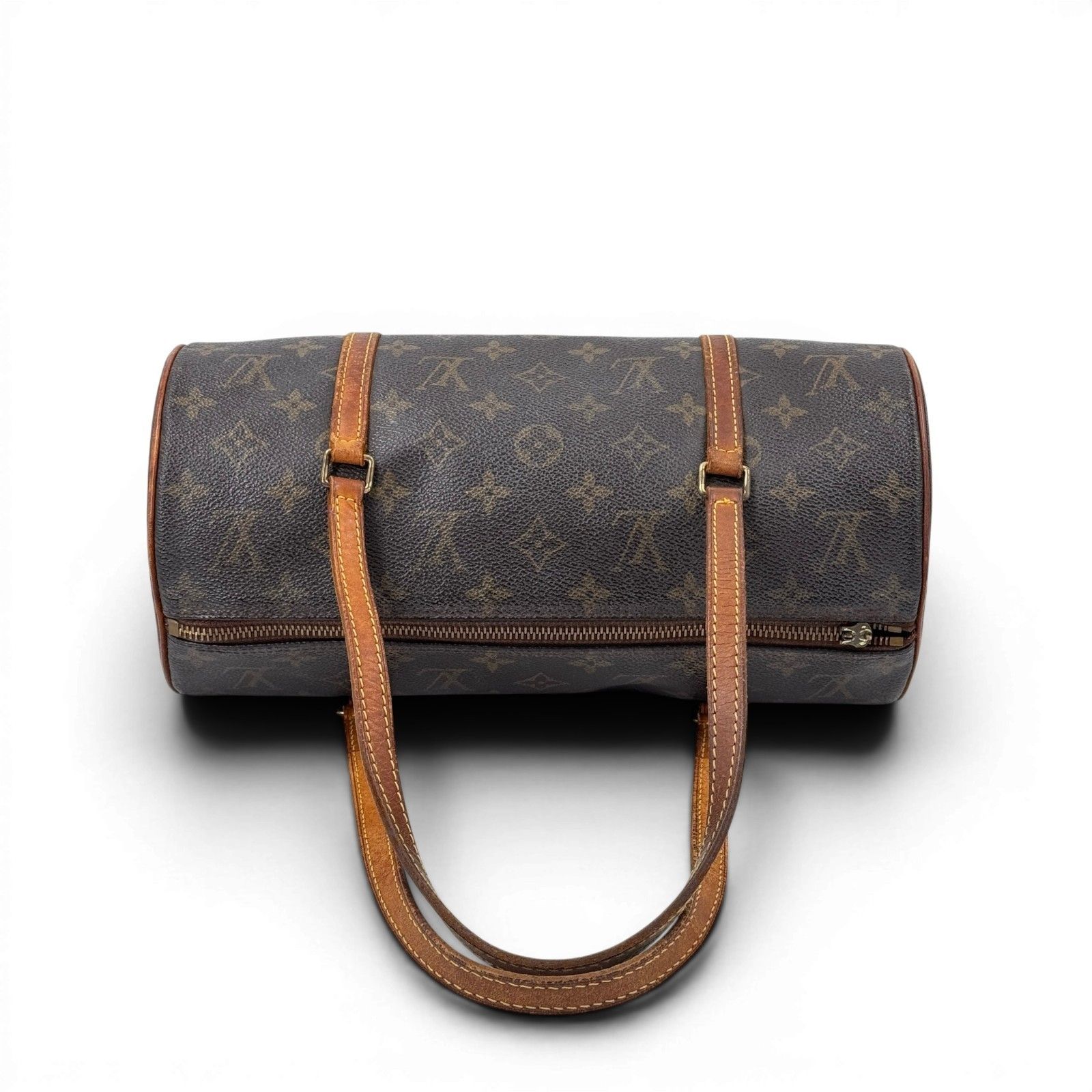 LOUIS VUITTON パピヨン30 モノグラム 旧型 筒形 ハンドバッグ M51385 