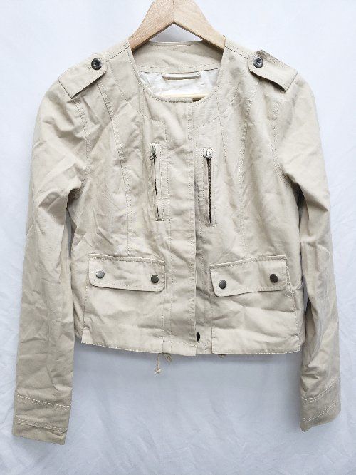 ◇ 7For All Mankind セブンフォーオールマンカインド 長袖 ジャケット サイズＸＳ ベージュ レディース P 【1406240030446】