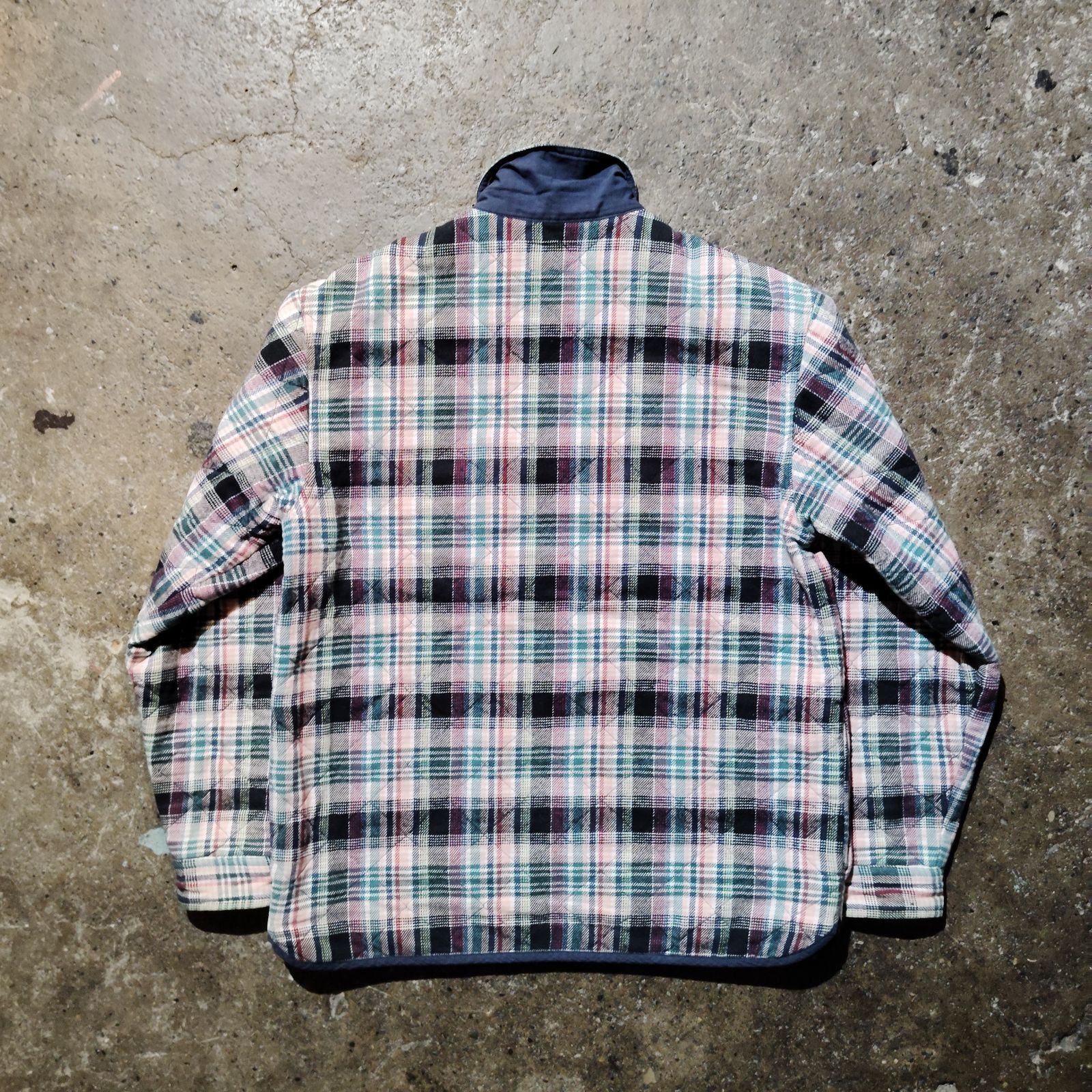 Supreme 19aw Quilted Plaid Zip Up Shirt S Off-White シュプリーム 