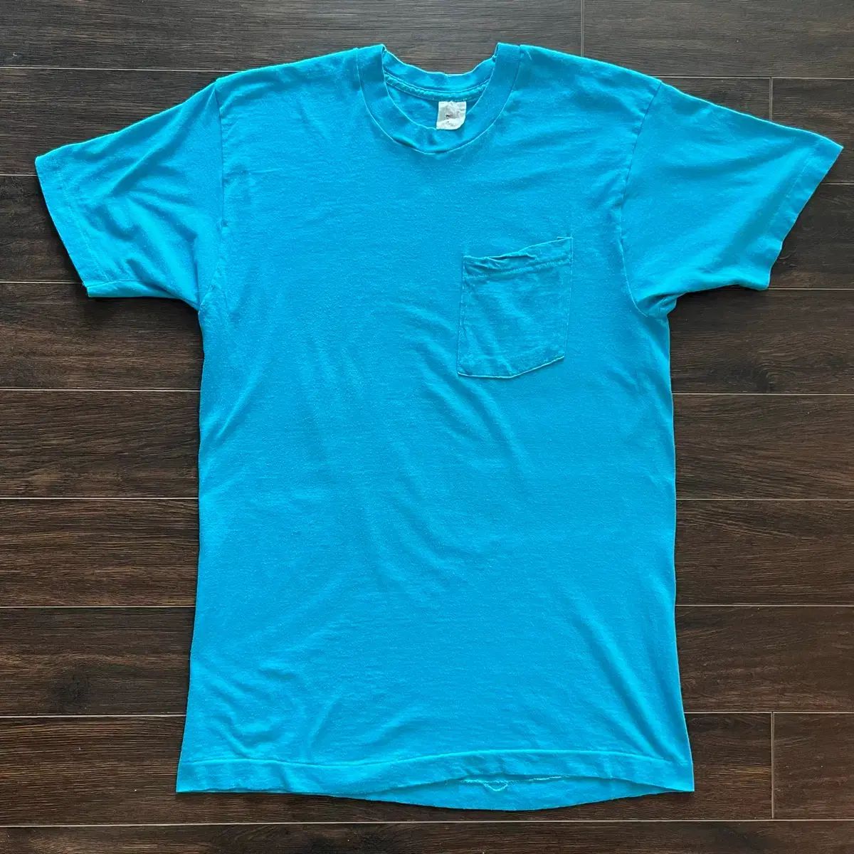 L 추정 アメリカ ヴィンテージ シングルステッチ 無地 ポケット Tシャツ