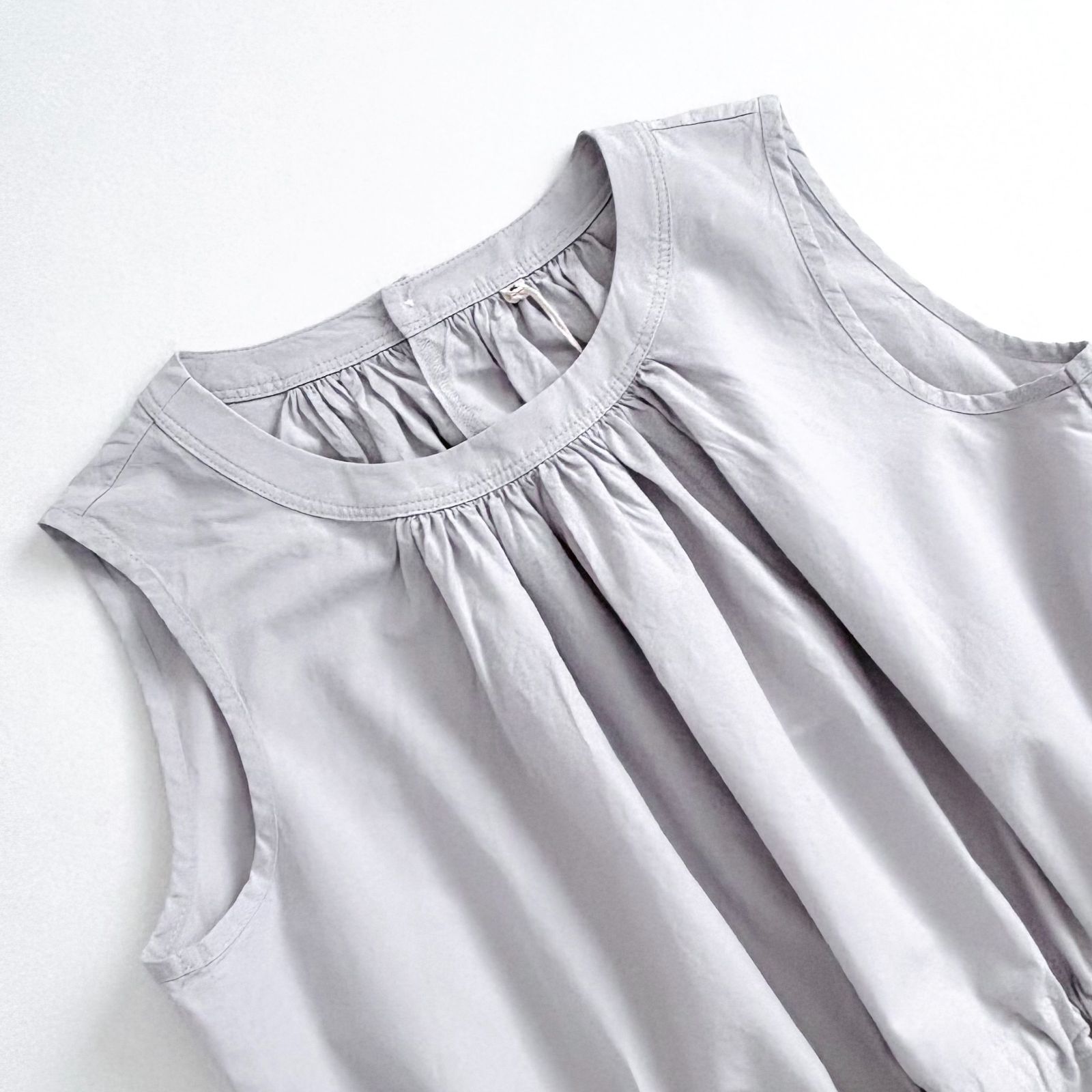 MUJI Labo ムジラボ 無印良品 25SS 和紙混高密度ポプリン ノースリーブ