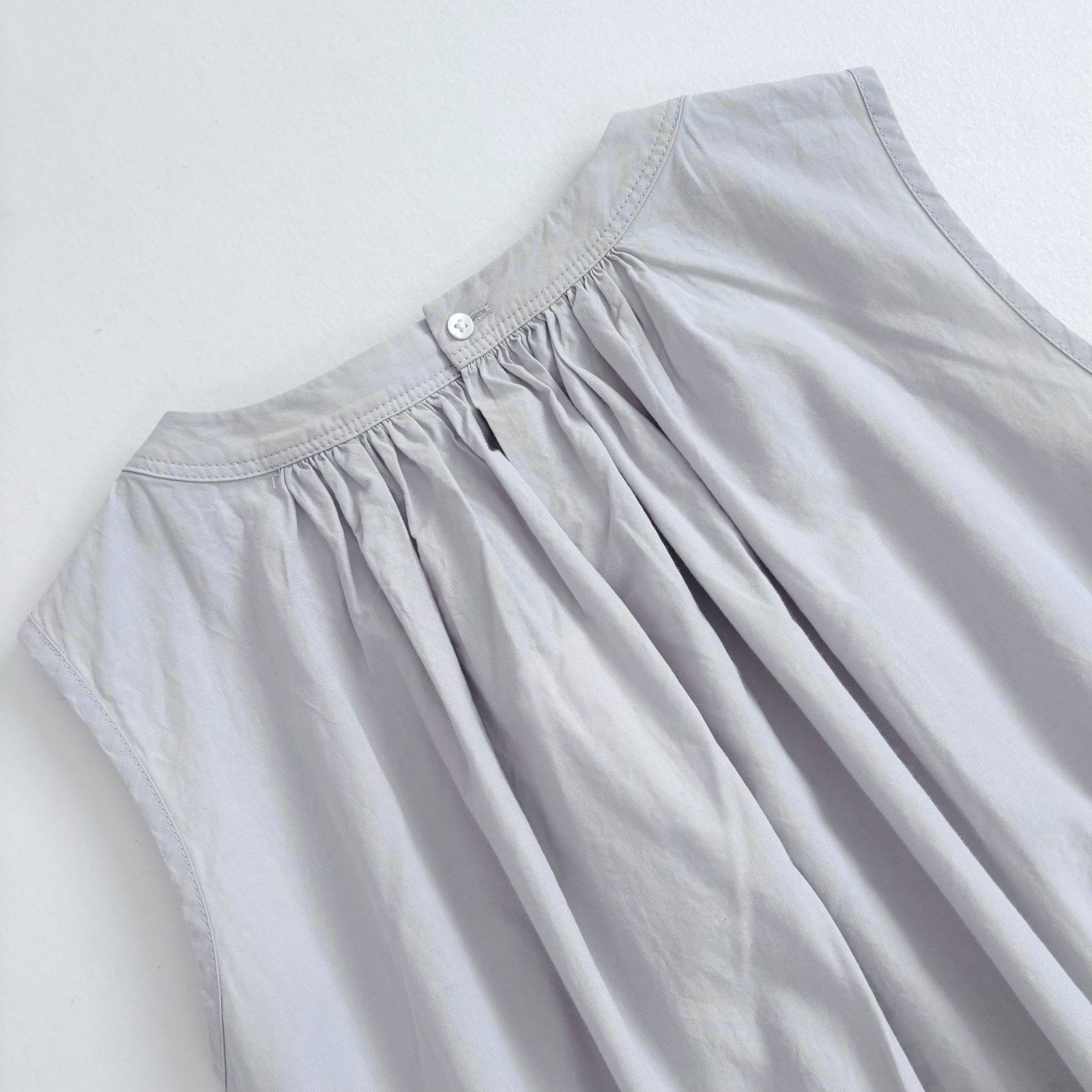 MUJI Labo ムジラボ 無印良品 25SS 和紙混高密度ポプリン ノースリーブ