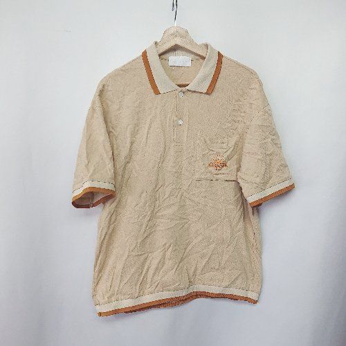 KINDAGARDEN カインダガーデン 半袖 ポロシャツ サイズS ブラウン系 メンズ E 1407020046817