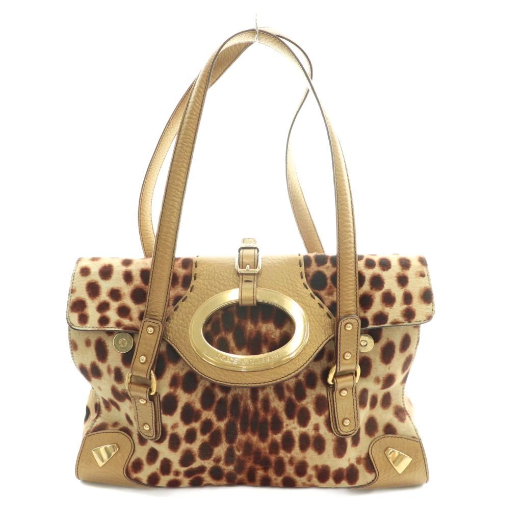ドルチェアンドガッバーナ DOLCE&GABBANA レオパードハンドバッグ