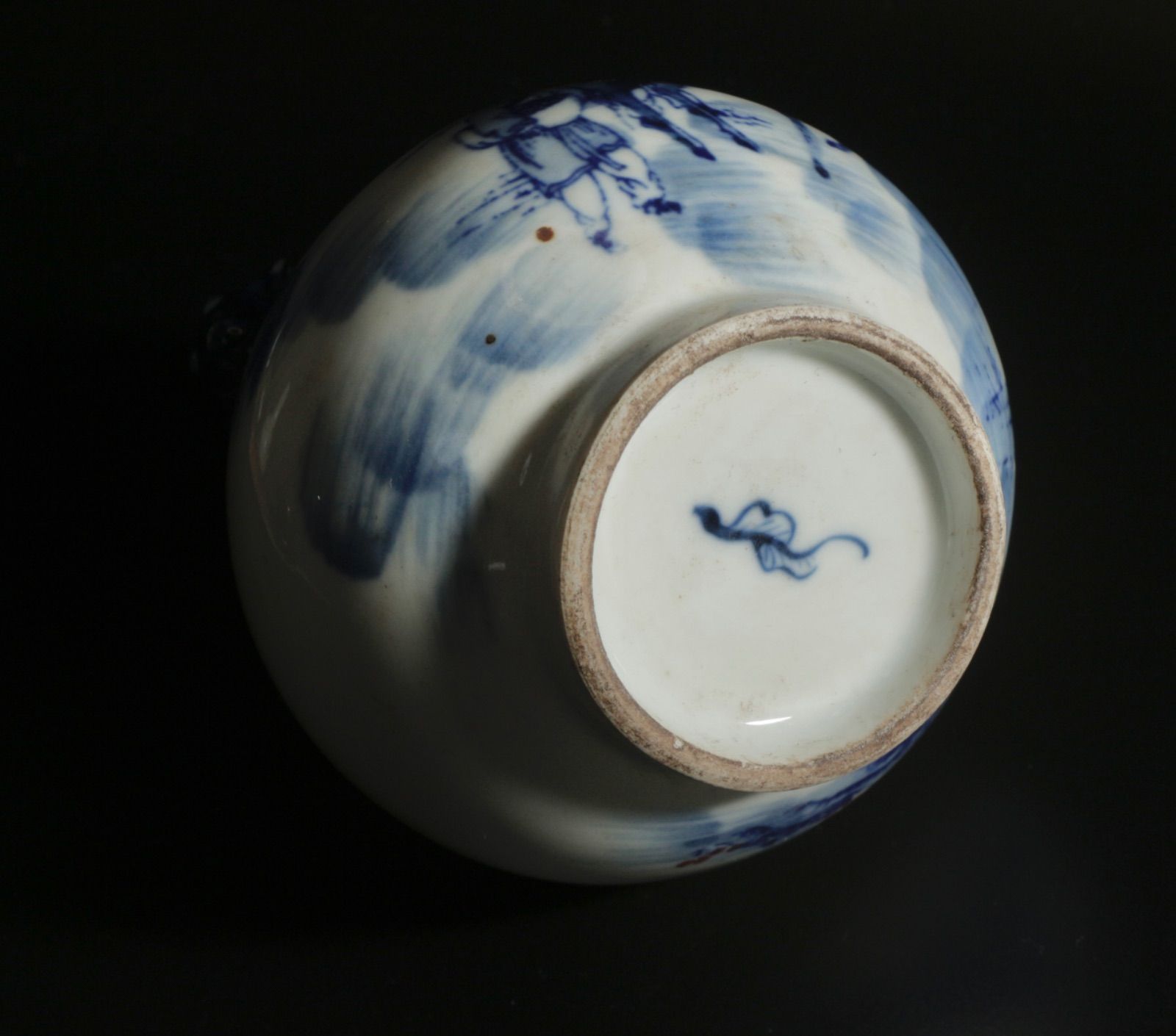 中古 青花釉裏紅 人物行列図 鹿耳小瓷尊 小壺 中国美術 CL0037 - メルカリ