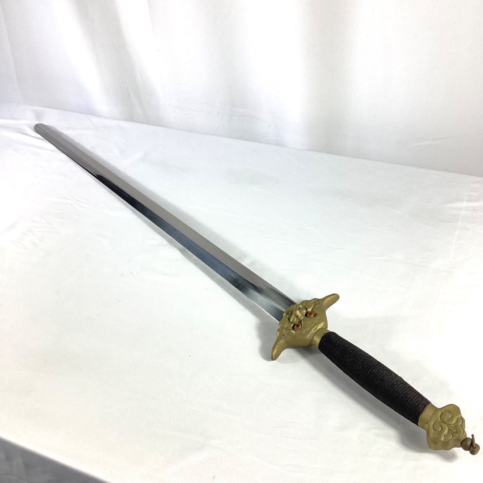 中国武術 太極拳 刀 双手剣 模造刀 漢剣 つるぎ 昭和レトロ - メルカリ