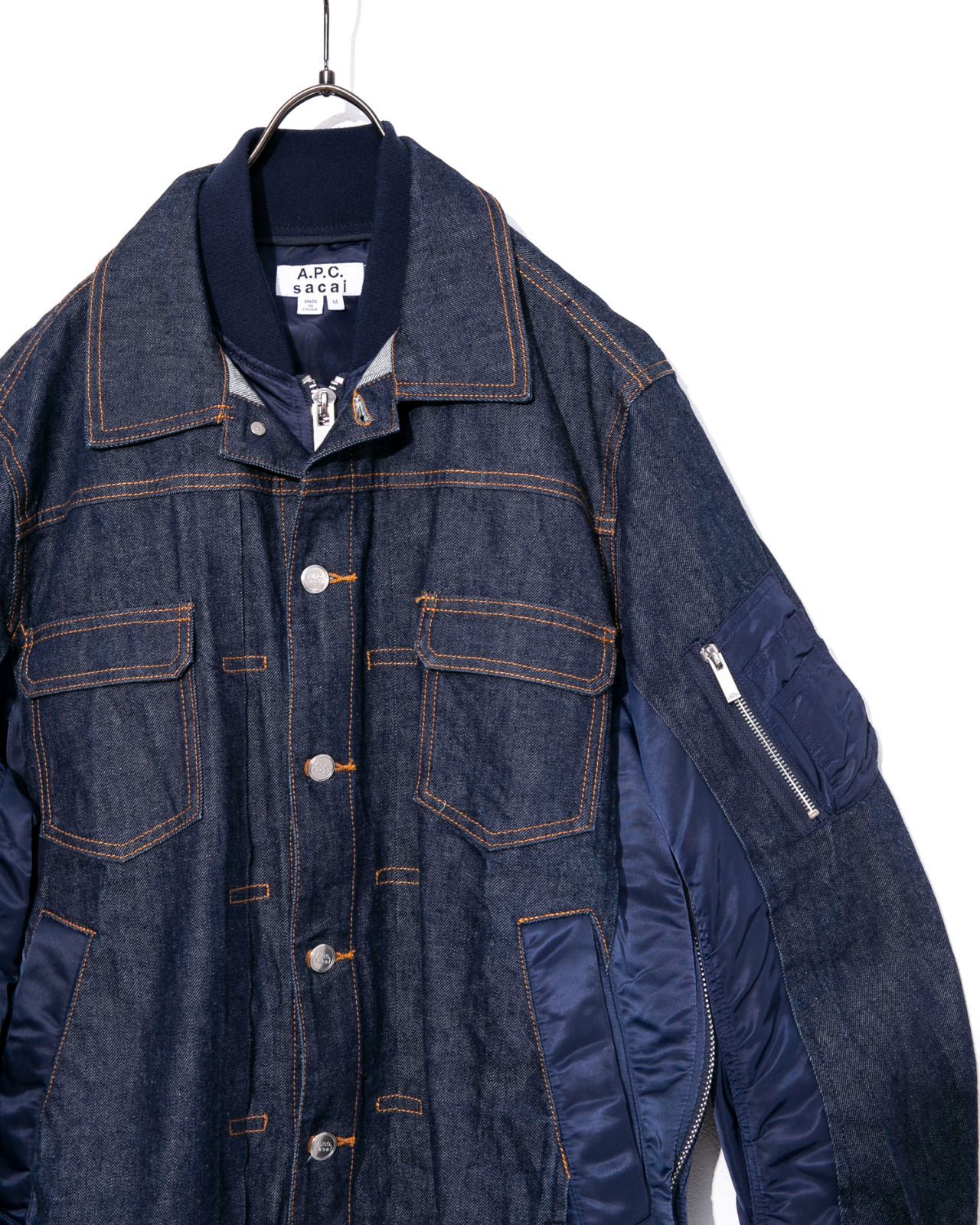 sacai x A.P.C. サカイ×アーペーセー セットアップ ドッキングデニム 